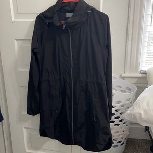 Athleta Black Raincoat Size Small